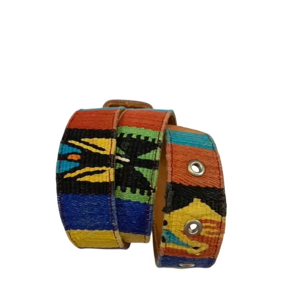 Guatemalan Women's Belt With Traditional Colorful Tribal Designs